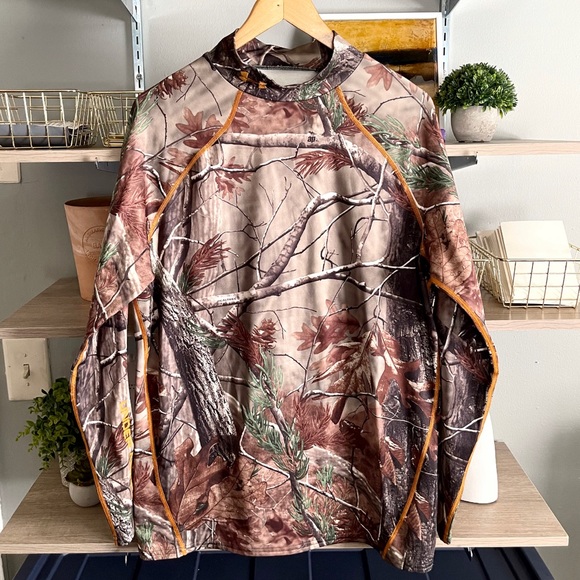 Mens Under Armour RealTree AP Thermal Compression Shirt size XL